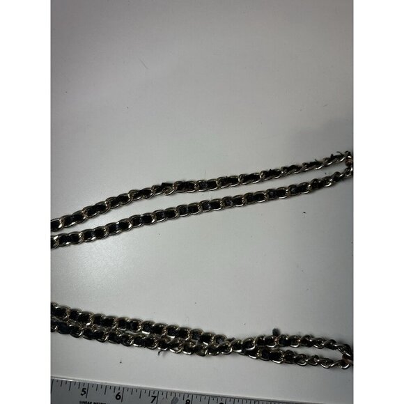 Tory Burch Shoulder Bag Chain Strap Saffiano Black - Picture 4 of 12